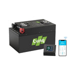 Cxeny 48V 120AH Lithium Golf Cart Battery Bluetooth 200A BMS With Touch Display