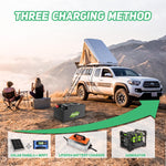 Cxeny 24V 200Ah Lithium Battery 5.12Kwh LiFePO4 8000+ Cycles Built-in 200A BMS