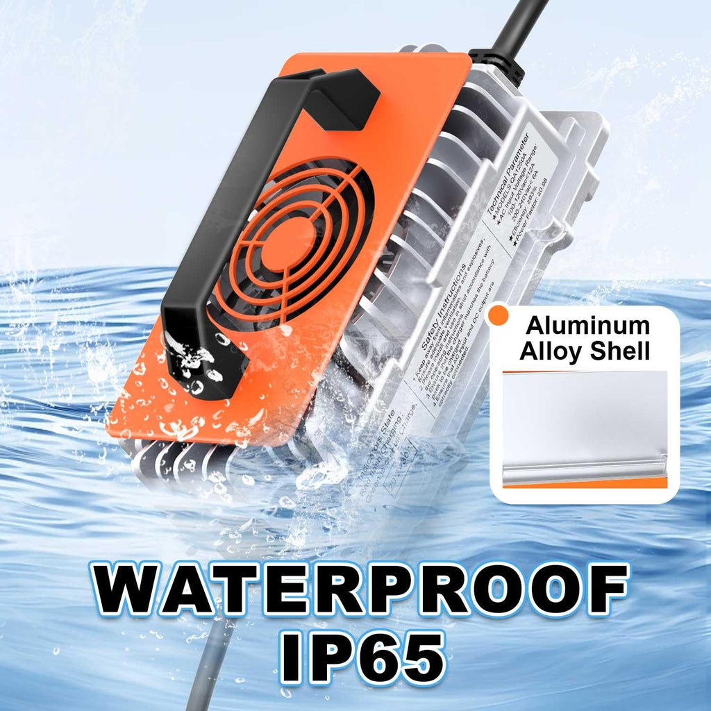 Cxeny 29.2V 30A Lithium Battery Charger IP65 Waterproof Multiple Safety Protection Features