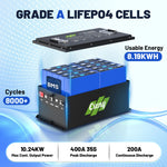 CXENY 51.2V 160Ah battery with built-in BMS , 200A continuous & 400A peak discharge