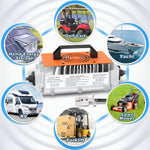 Cxeny 58.4V 18A Lithium Battery Charger IP65 Waterproof Safety Protection For Golf Cart Battery
